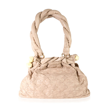 Louis Vuitton Ecru Embroidered Monogram Lambskin Olympe Stratus PM