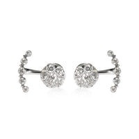 Etincelle de Cartier Diamond Studs & Jacket  Earring in 18K White Gold 0.9 CTW