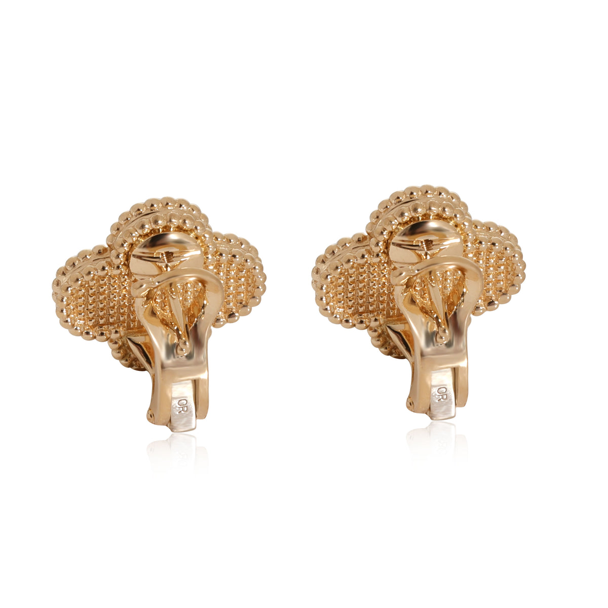 Van Cleef & Arpels Vintage Alhambra Earrings in 18k Yellow Gold