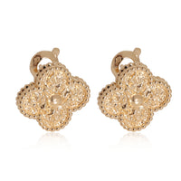 Van Cleef & Arpels Vintage Alhambra Earrings in 18k Yellow Gold