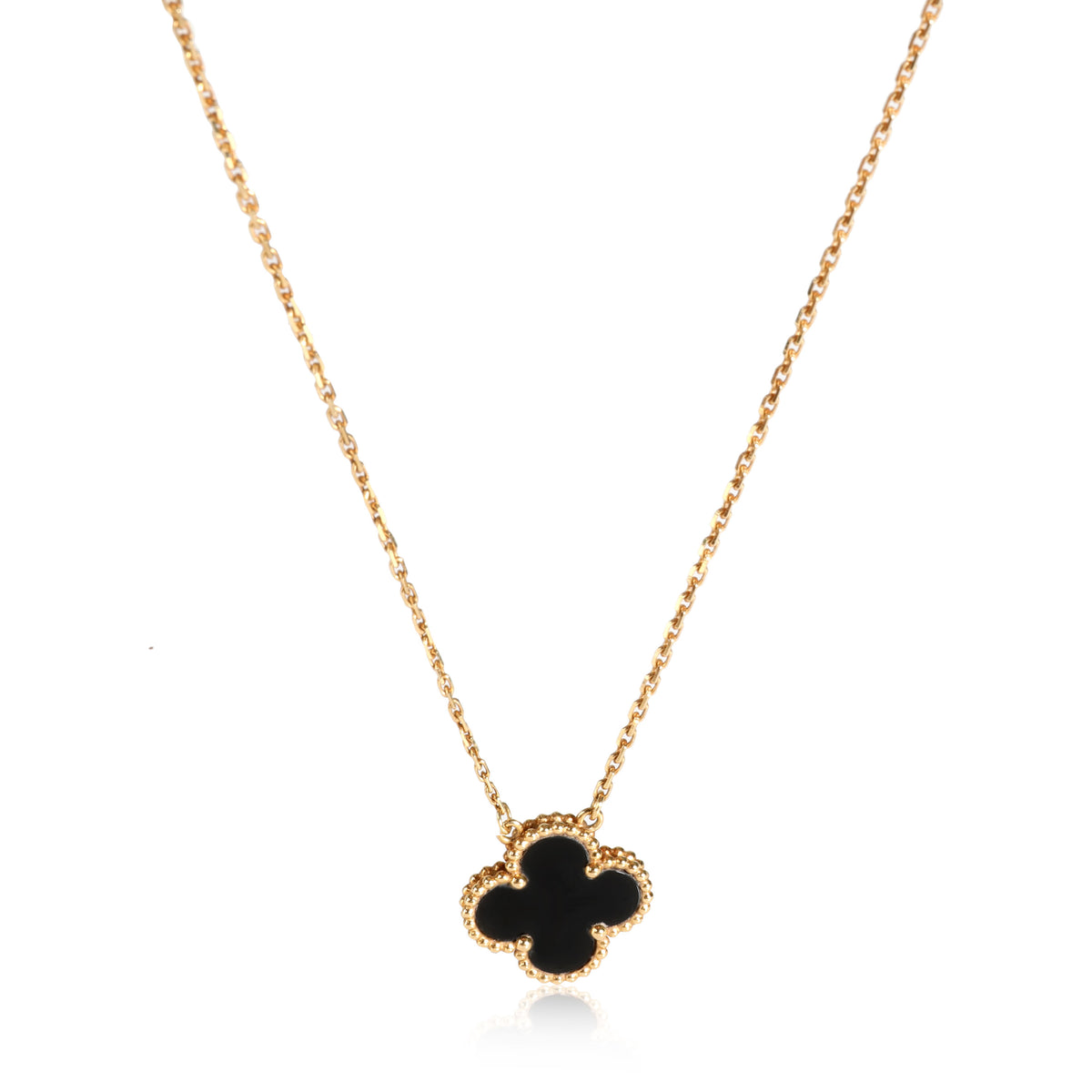 Van Cleef & Arpels Sweet Alhambra necklace, black golden color