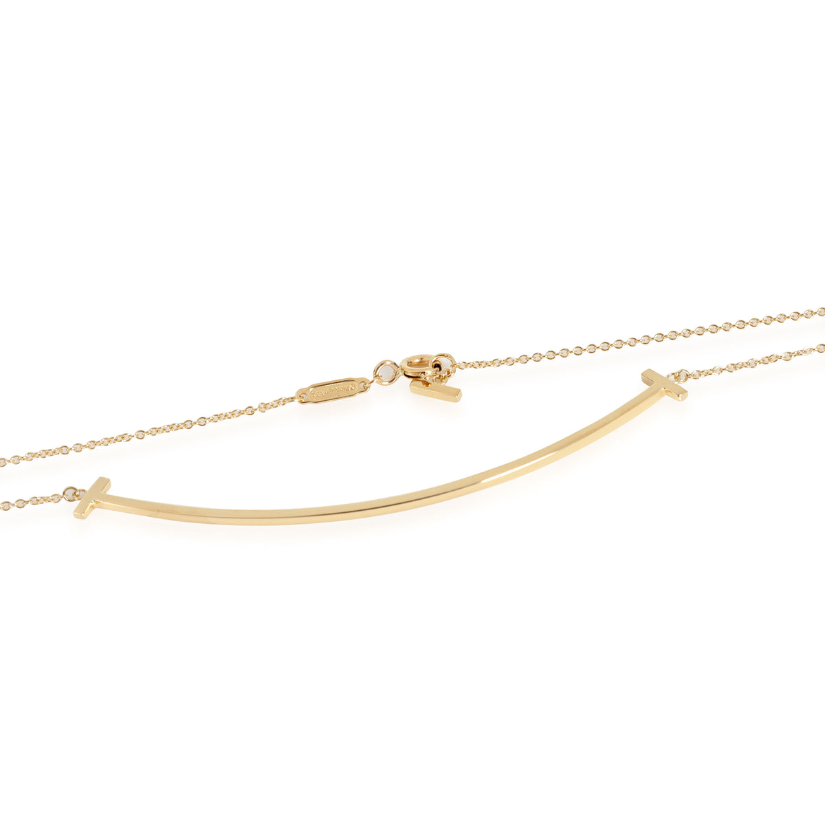 Tiffany & Co. Tiffany T Smile Necklace in 18k Yellow Gold
