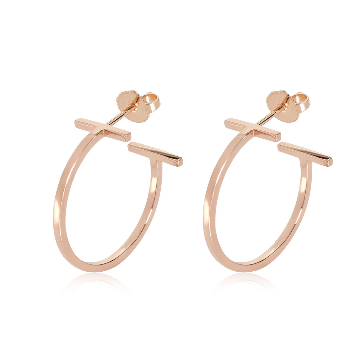 Tiffany & Co. T Hoop Earring in 18k Yellow Gold