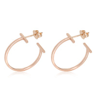 Tiffany & Co. T Hoop Earring in 18k Yellow Gold