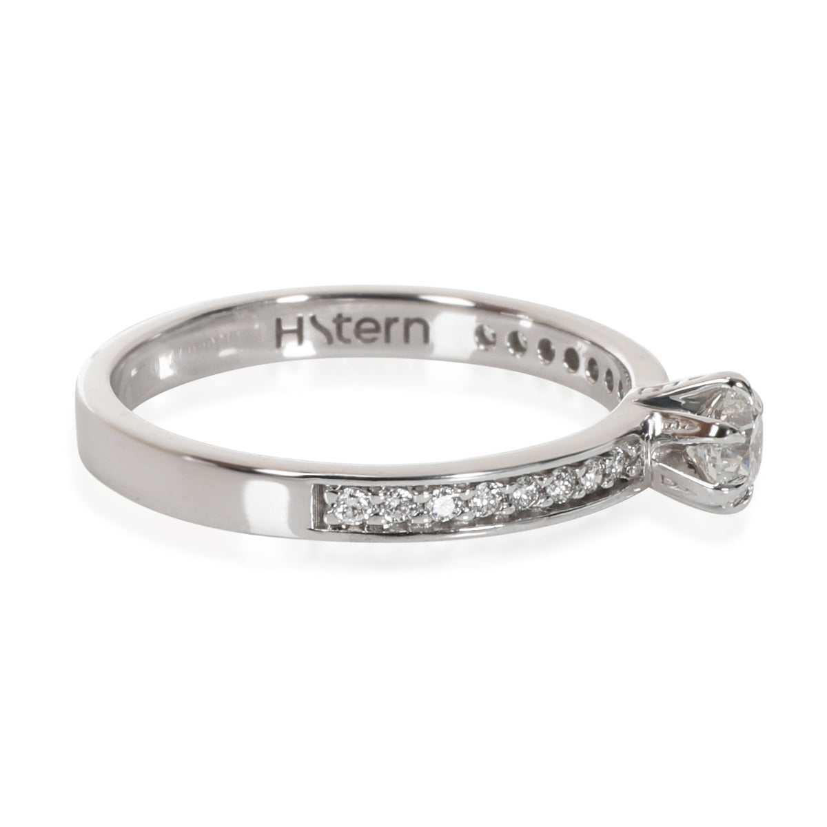 H. Stern Diamond Engagement Ring in 18K White Gold G-H SI 0.28 CTW