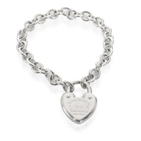 Tiffany & Co. Heart Lovelock Bracelet in Sterling Silver