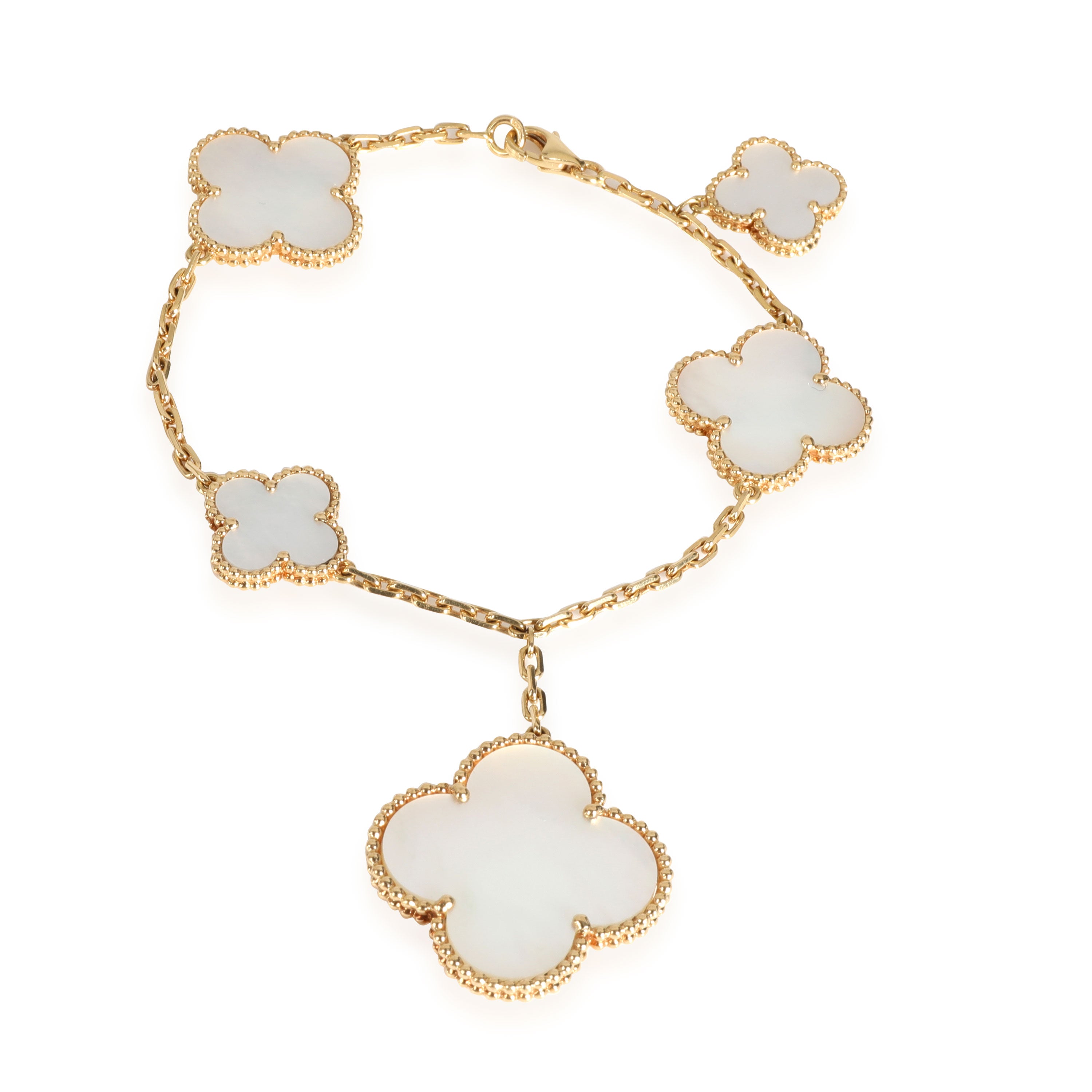 Van Cleef & Arpels, Jewelry, Sweet Alhambra Bracelet With Mother Of Pearl