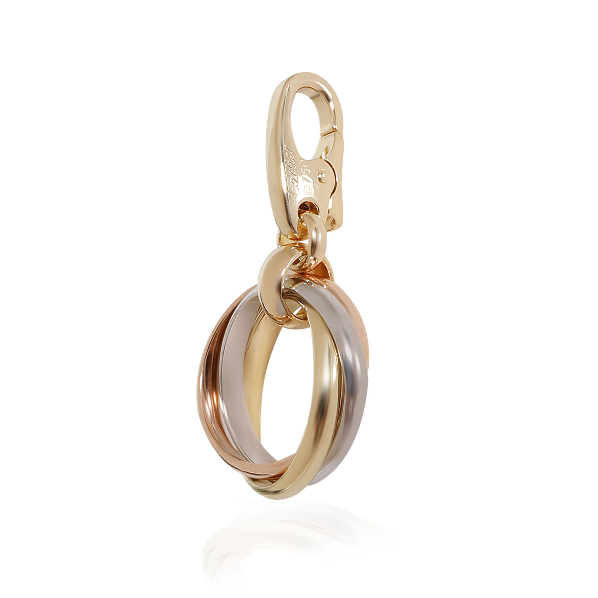 Cartier Trinity Charm in 18k 3 Tone Gold