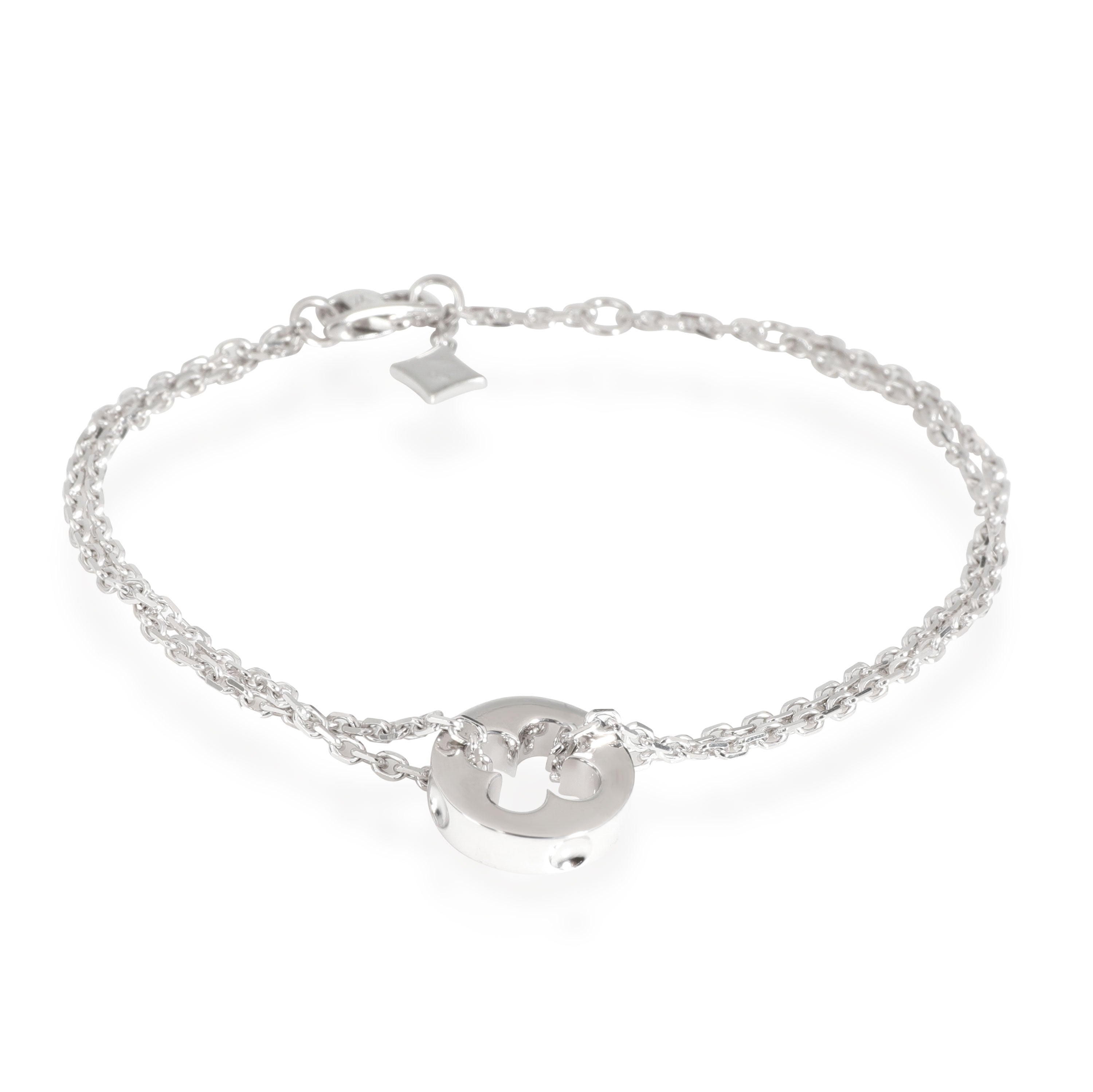 Louis Vuitton Pink 18K Diamond Empreinte Bracelet