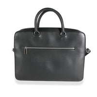 Burberry Black Grained Leather Ainsworth Business Briefcase