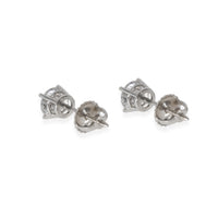 Diamond Stud Earrings in 14K White Gold (1 CTW)