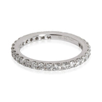 Four Prong Round Cut Diamond Band in  Platinum 0.62 CTW