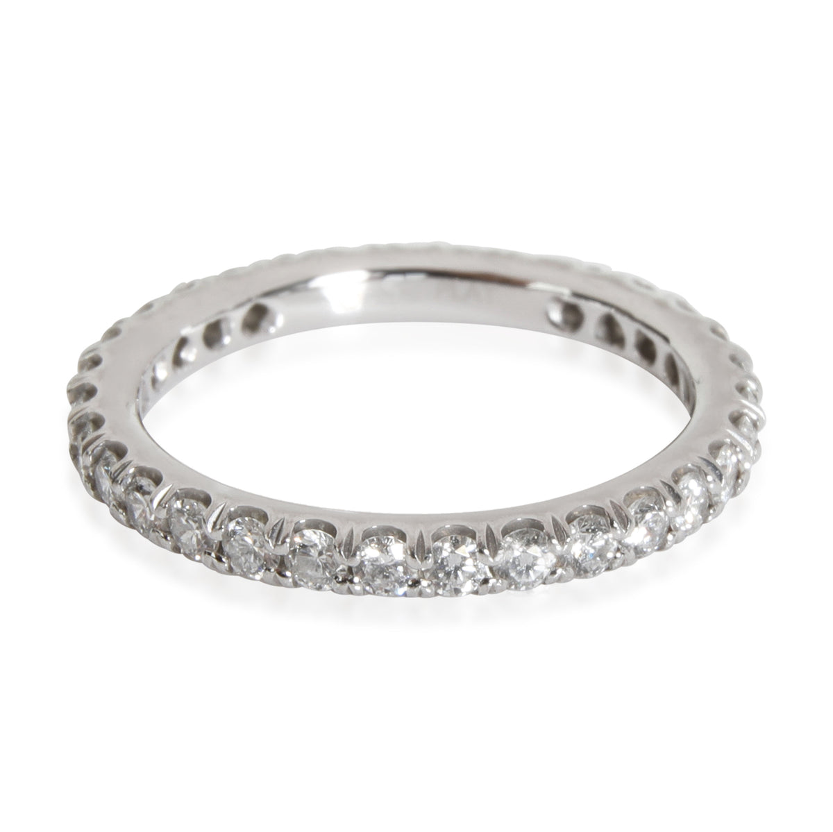 Four Prong Round Cut Diamond Band in  Platinum 0.62 CTW