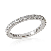 Four Prong Round Cut Diamond Band in  Platinum 0.62 CTW