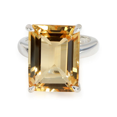 Tiffany & Co. Sparkler Citrine Gemstone Ring in Sterling Silver