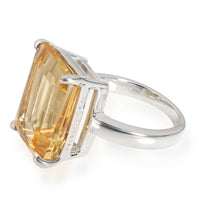 Tiffany & Co. Sparkler Citrine Gemstone Ring in Sterling Silver