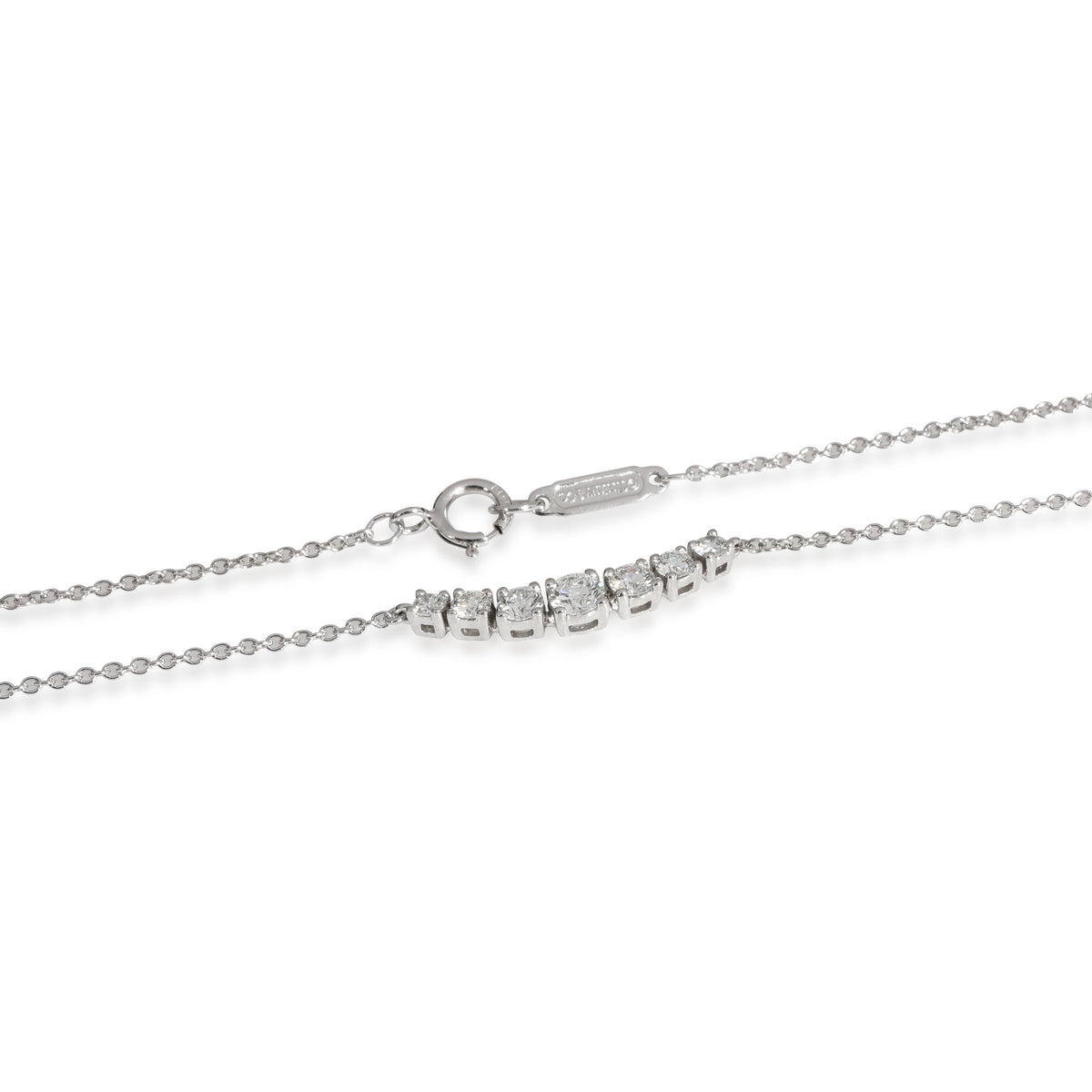 Tiffany & Co. Diamond Smile Necklace in platinum Platinum 0.37 CTW