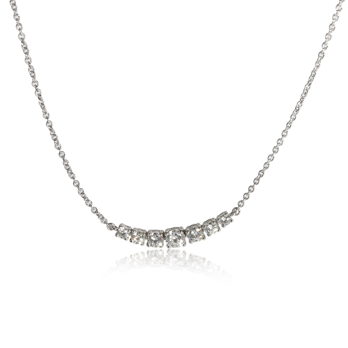 Tiffany & Co. Tiffany T Smile Pendant, Mini Size in 18k White Gold |  myGemma | SG | Item #130275