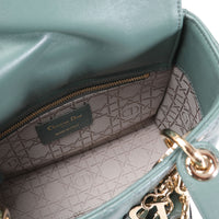 Dior Green Cannage Lambskin Lady Dior My ABCDior Bag