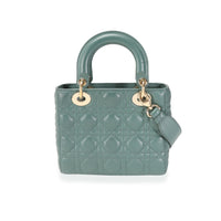 Dior Green Cannage Lambskin Lady Dior My ABCDior Bag