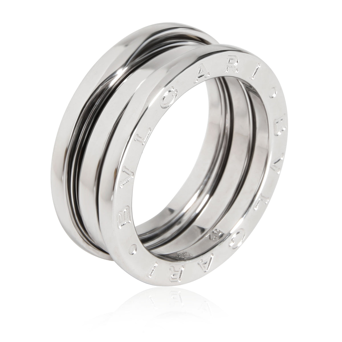 BVLGARI B.Zero1 Three-Band Ring in 18k White Gold