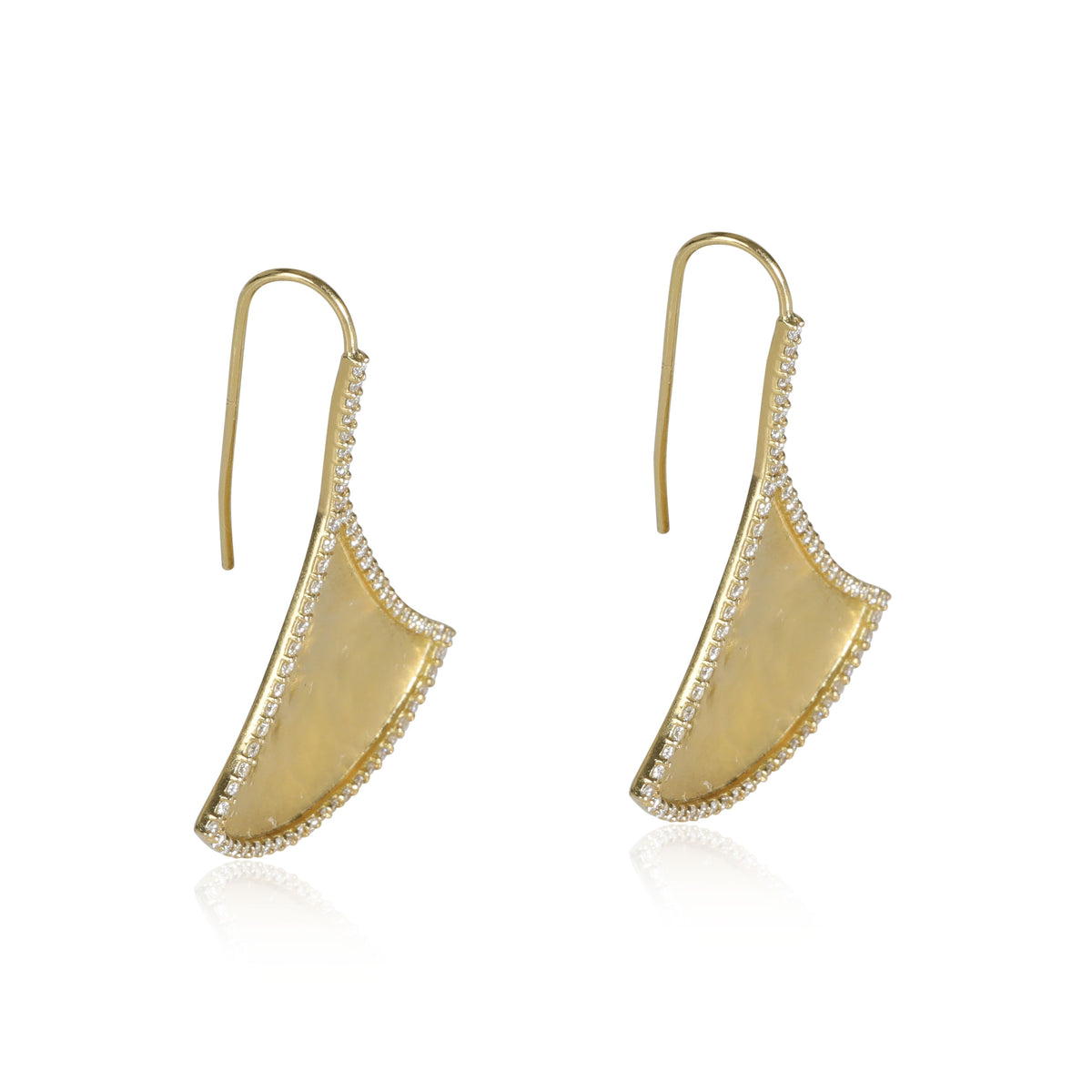 Amrapali Kimaya Diamond Fan Earrings in 18K Yellow Gold (1.09 ctw)