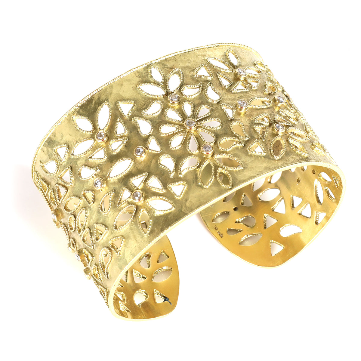 Amrapali Shevanti Diamond Cuff Bracelet in 18K Yellow Gold (0.84 ctw)