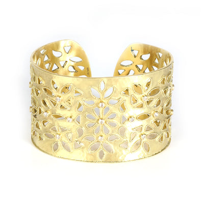 Amrapali Shevanti Diamond Cuff Bracelet in 18K Yellow Gold (0.84 ctw)