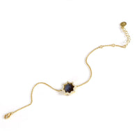 Labradorite & Diamond Neel Star Chain Bracelet in 18K Yellow Gold (0.22 ctw)