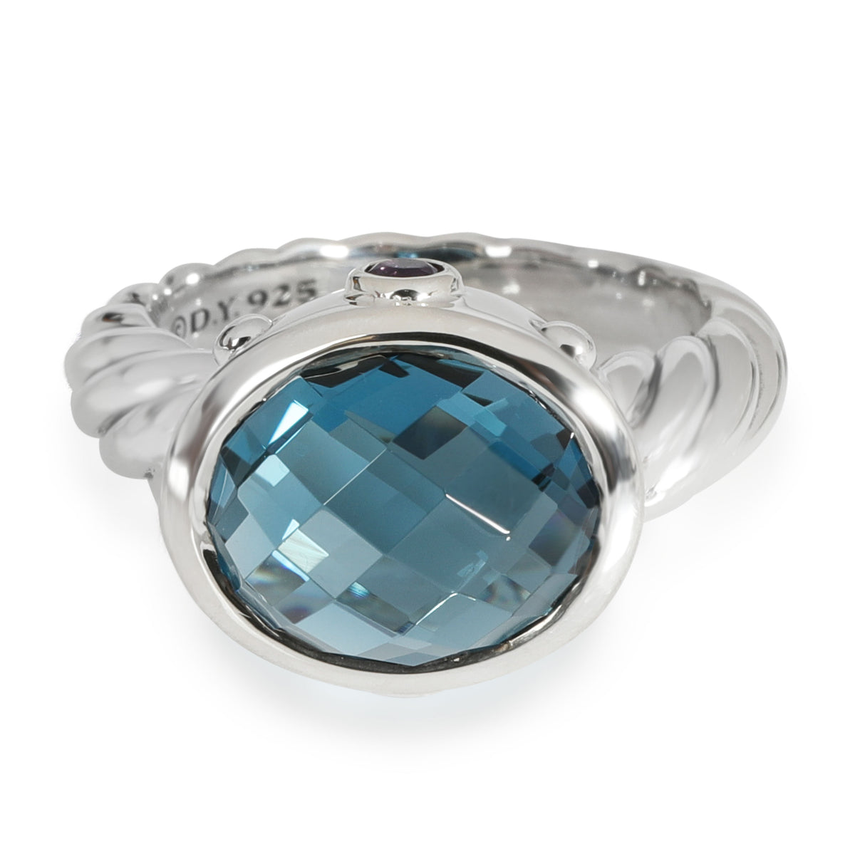 David Yurman Renaissance Topaz Amethyst Gemstone Ring in Sterling