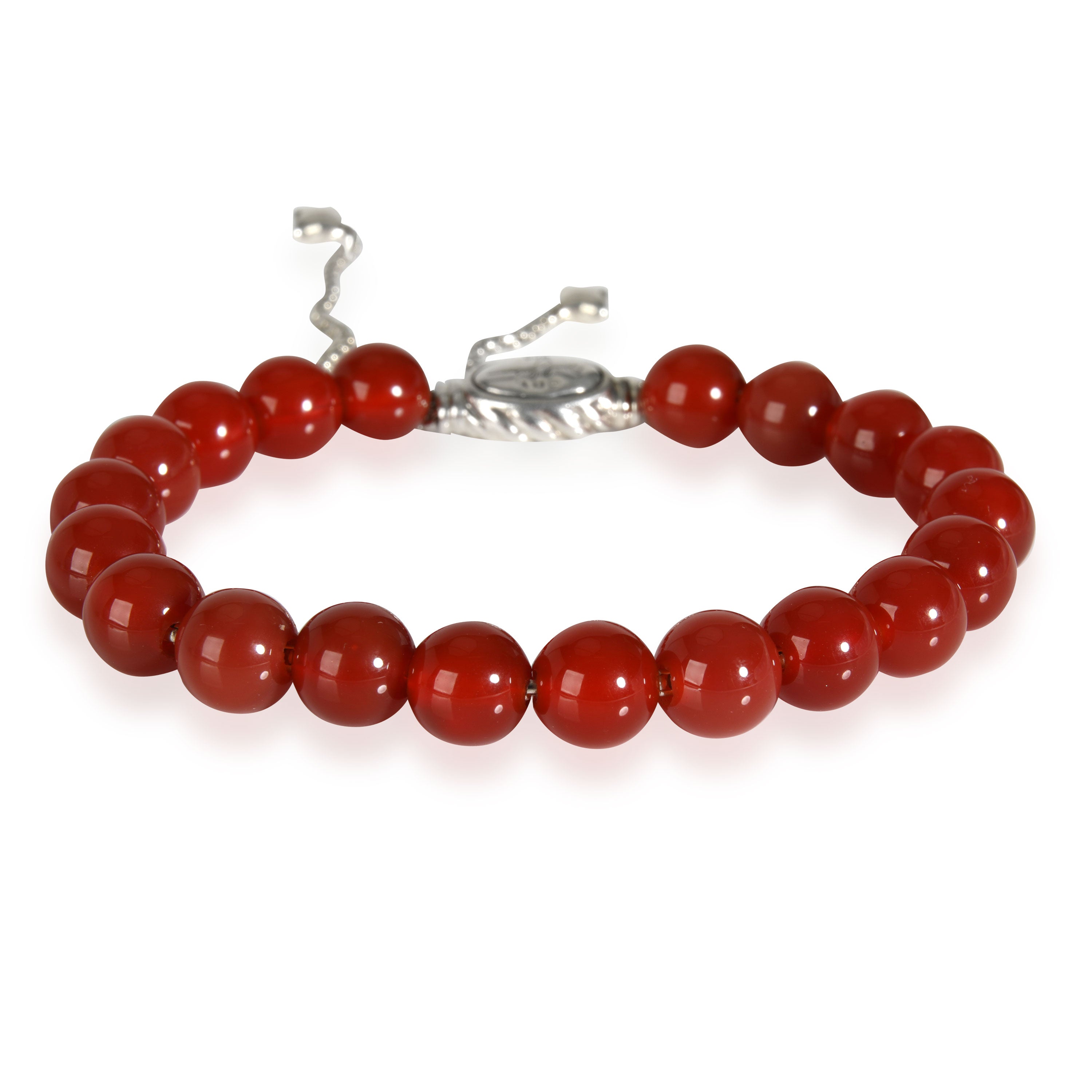 David Yurman Carnelian Spiritual Beads Bracelet in Sterling Silver