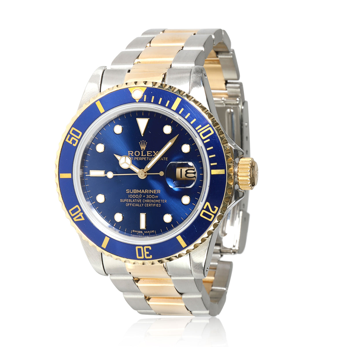 Rolex Submariner 16803 Men's Watch in 18kt Stainless Steel/Yellow Gold