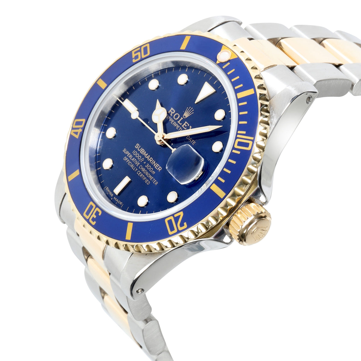 Rolex Submariner 16803 Men's Watch in 18kt Stainless Steel/Yellow Gold