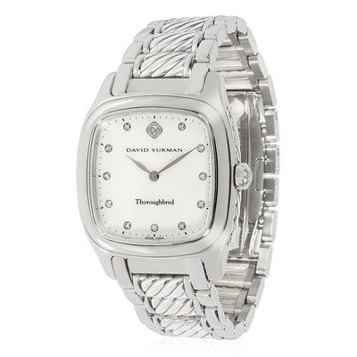 David Yurman Thoroughbred T303-SST Unisex Watch in  Sterling Silver/Stainless St