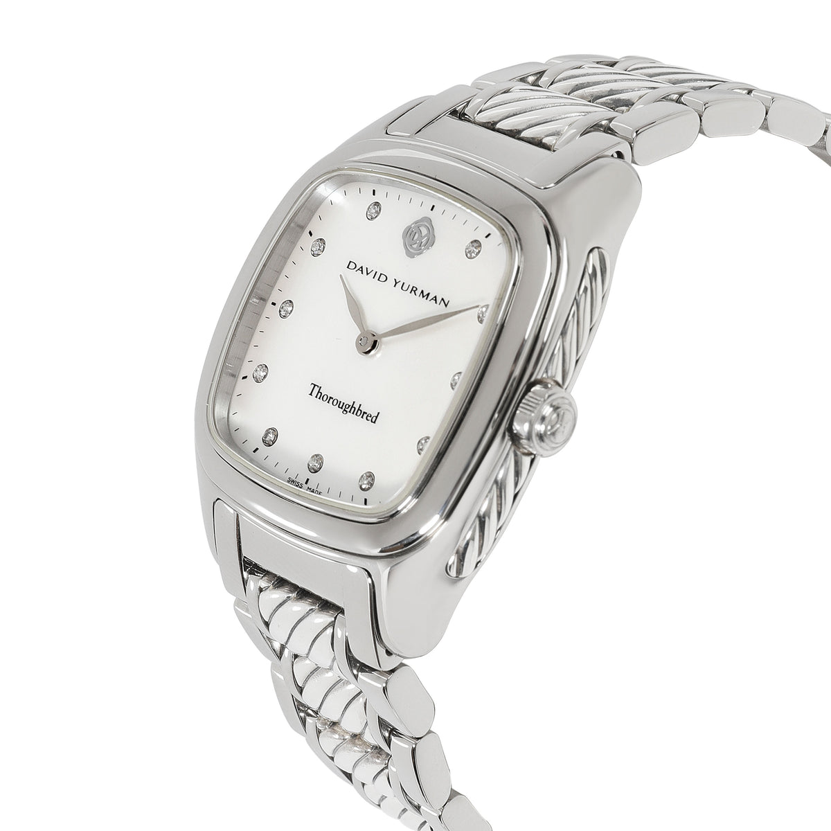 David Yurman Thoroughbred T303-SST Unisex Watch in  Sterling Silver/Stainless St
