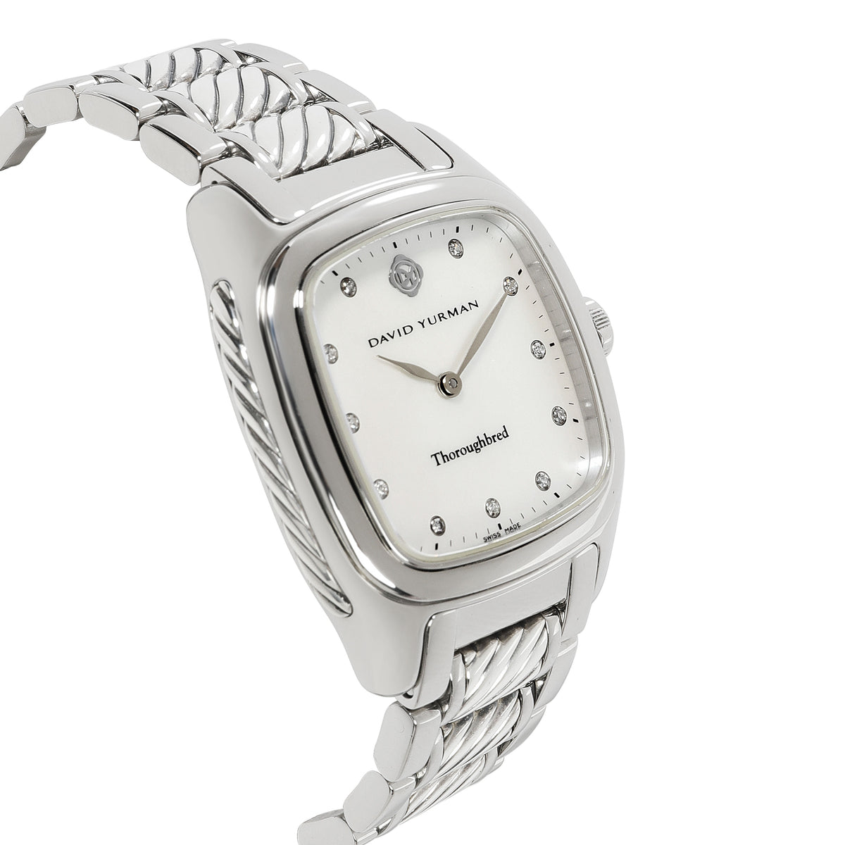 David Yurman Thoroughbred T303-SST Unisex Watch in  Sterling Silver/Stainless St