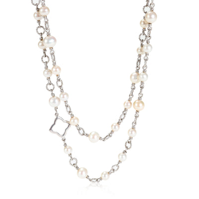 David Yurman Bijoux Pearl  Necklace in Sterling Silver