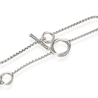 David Yurman Circle Pearl Station Necklace in Sterling Silver