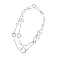 David Yurman Circle Pearl Station Necklace in Sterling Silver