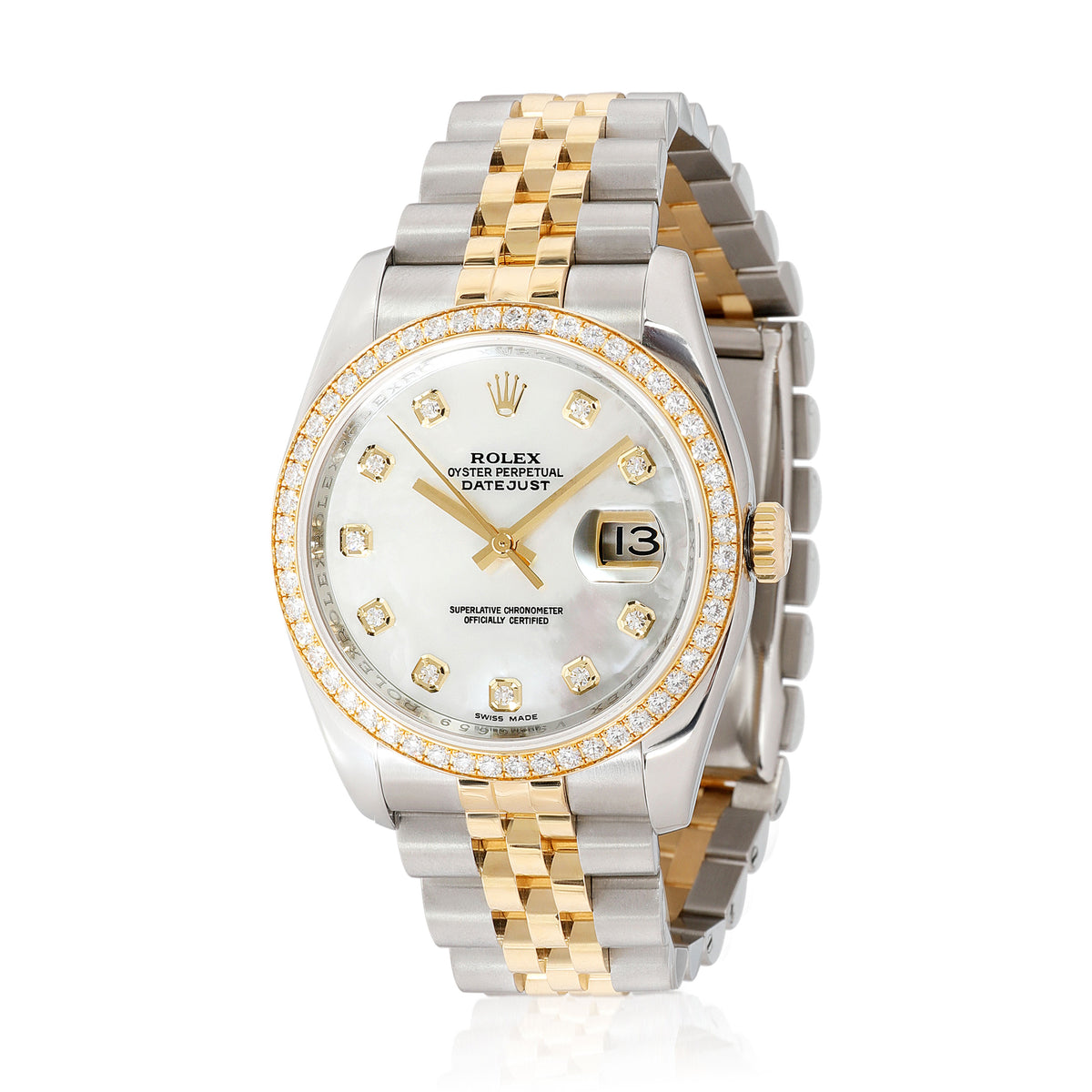 Rolex Datejust 116243 Men's Watch in 18kt Stainless Steel/Yellow Gold