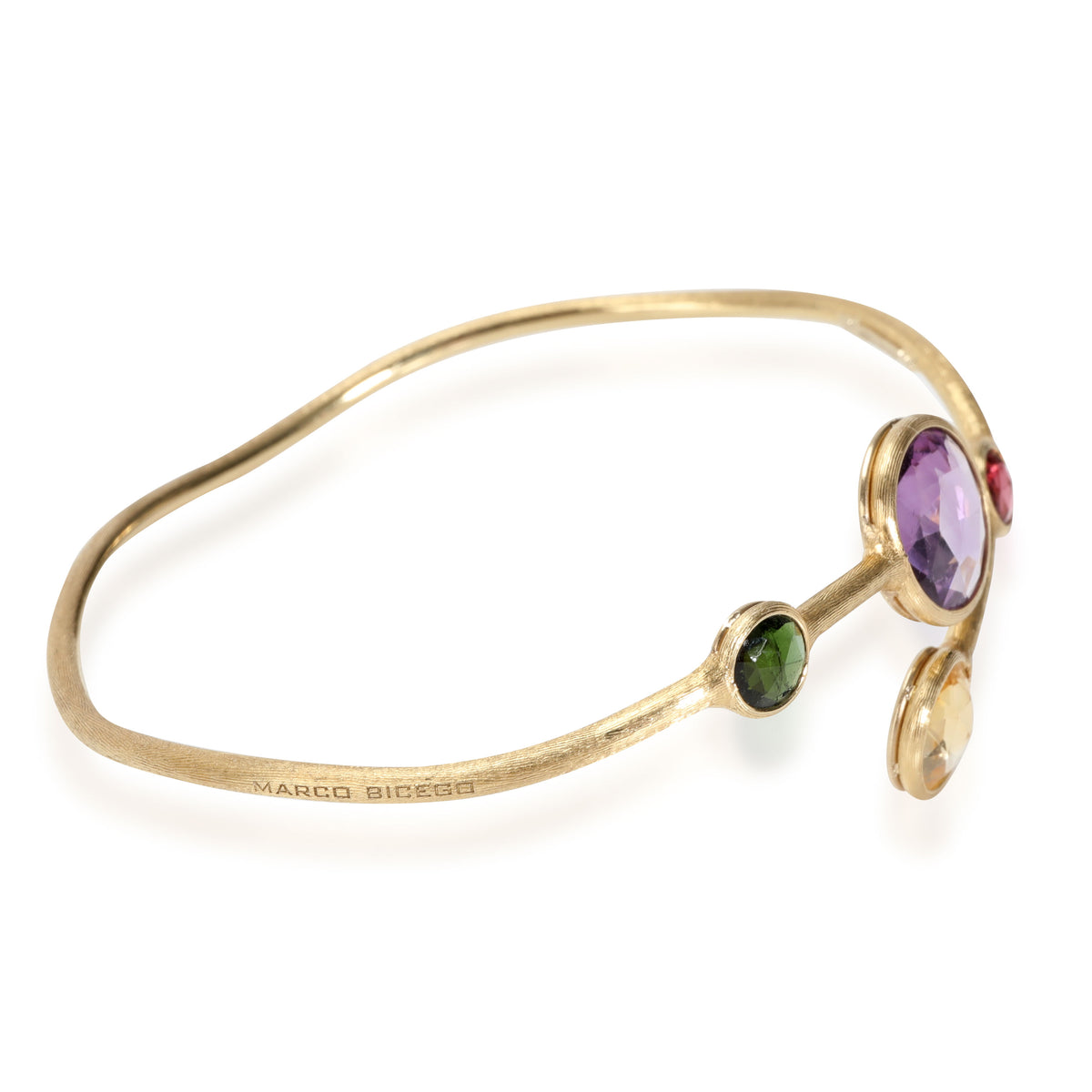 Marco Bicego Jaipur Bypass Cuff Bracelet in 18k Yellow Gold