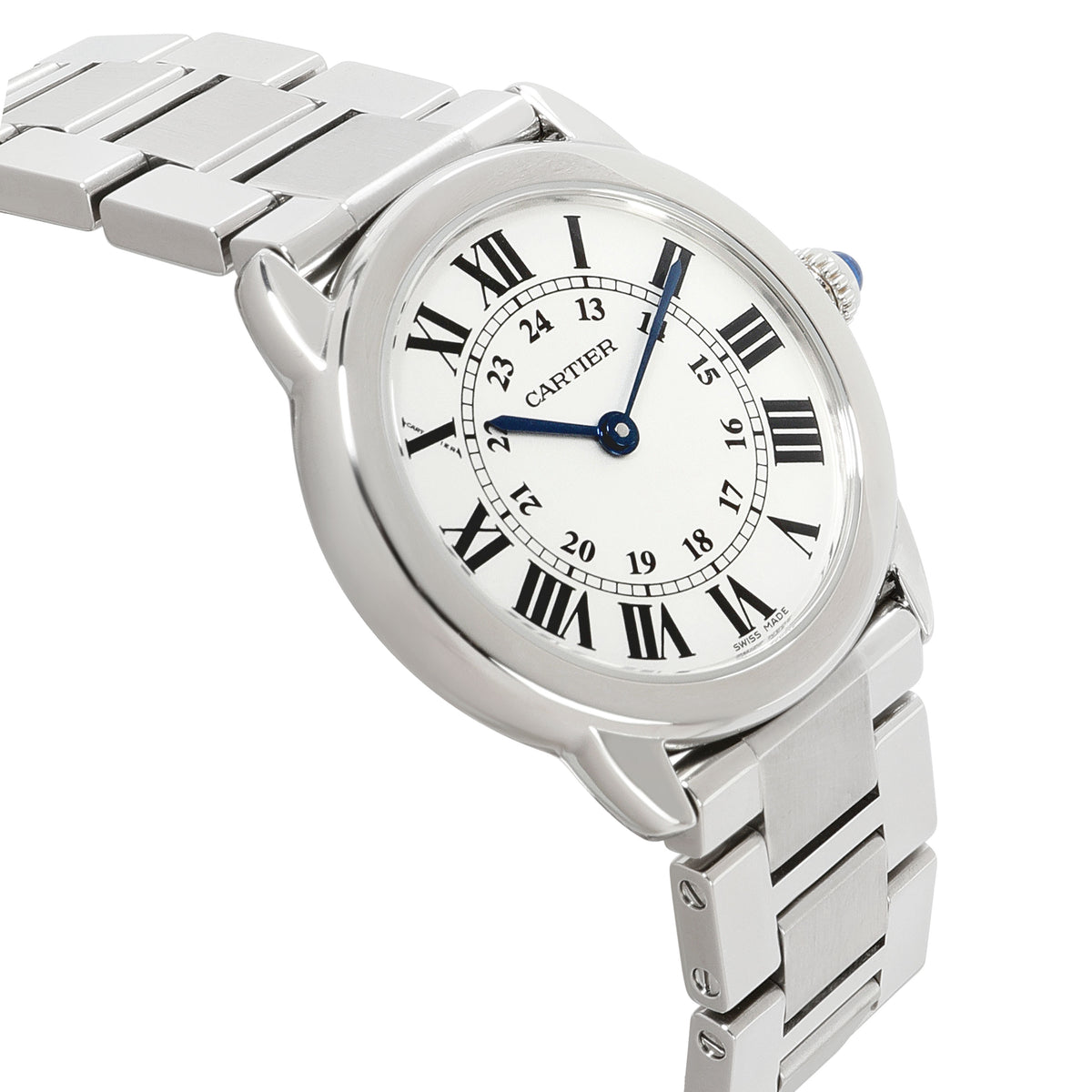 Cartier Ronde Solo W6701004 Womens Watch in  Stainless Steel