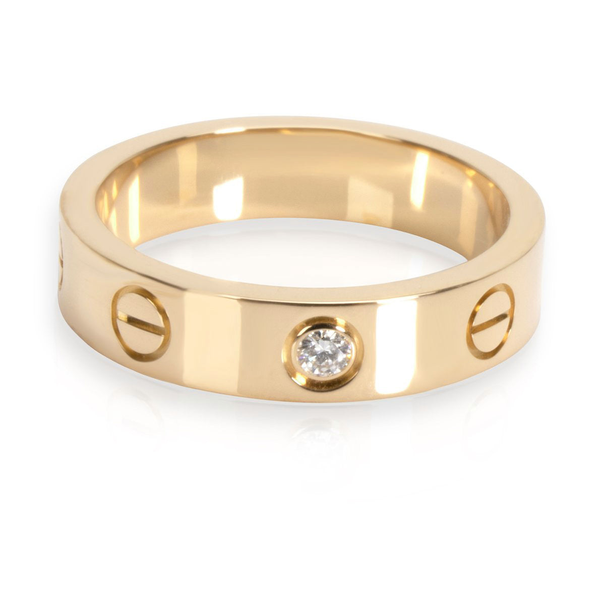 Cartier LOVE Diamond Wedding Band in 18kt Yellow Gold 0.02 CTW