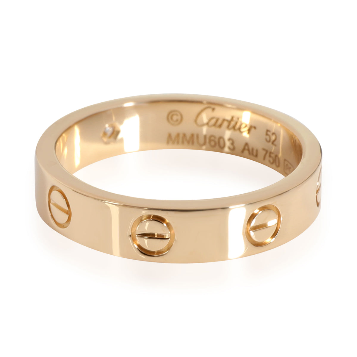 Cartier LOVE Diamond Wedding Band in 18kt Yellow Gold 0.02 CTW