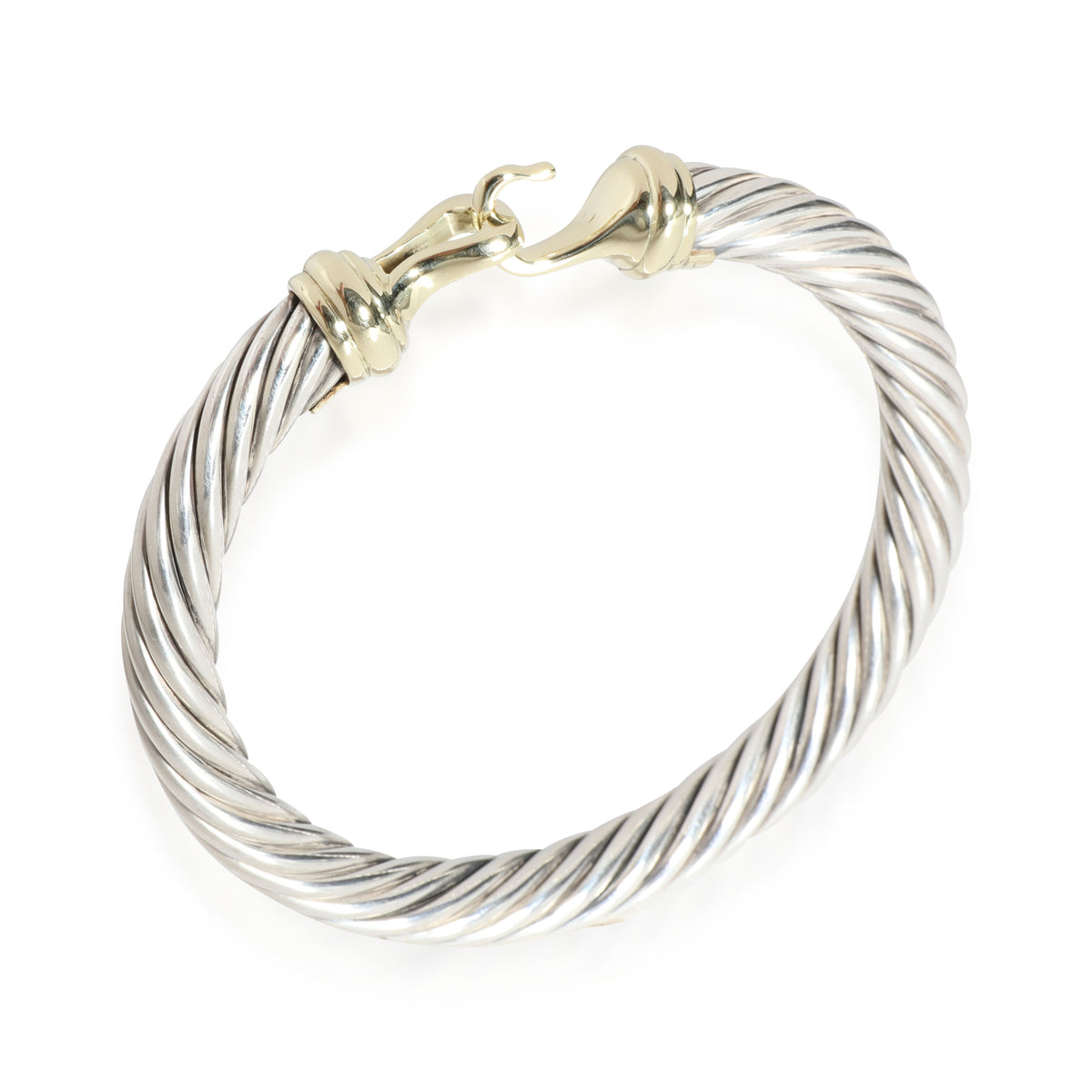 David Yurman Cable Bracelet in 14K Yellow Gold/Sterling Silver