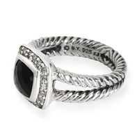 David Yurman Albion Onyx Diamond Ring in Sterling Silver