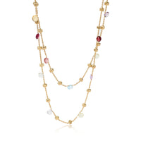 Marco Bicego Paradise Mix Gemstone Necklace in 18kt Yellow Gold