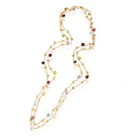 Marco Bicego Paradise Mix Gemstone Necklace in 18kt Yellow Gold