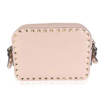 Valentino Poudre Grainy Calfskin Small Rockstud Crossbody Bag