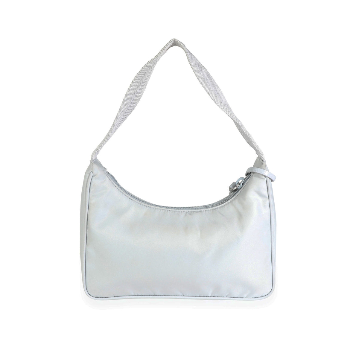 Prada - Authenticated Monochrome Handbag - Leather Grey Plain for Women, Never Worn